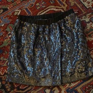 J.Crew Crewcuts Sequin Navy Skirt